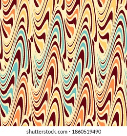 Seamless abstract geometric pattern of wavy stripes.
