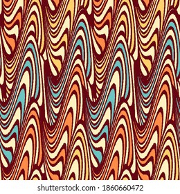 Seamless abstract geometric pattern of wavy stripes.
