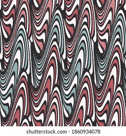 Seamless abstract geometric pattern of wavy stripes.
