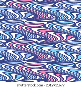 Patrón geométrico abstracto de franjas onduladas, sin brillo.
