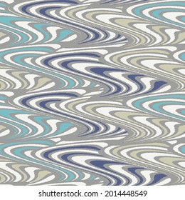 Seamless abstract geometric pattern of wavy stripes.
