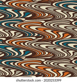 Seamless abstract geometric pattern of wavy stripes.
