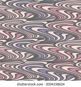 Nahtlose abstrakte geometrische Muster von gewellten Streifen.
