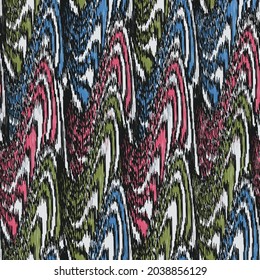 Seamless abstract geometric pattern of wavy stripes.

