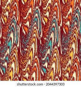 Seamless abstract geometric pattern of wavy stripes.
