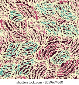 Seamless abstract geometric pattern of wavy stripes.