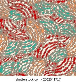Nahtlose abstrakte geometrische Muster von gewellten Streifen.

