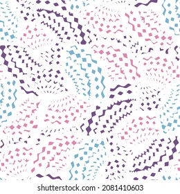 Seamless abstract geometric pattern of wavy stripes.
