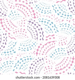 Seamless abstract geometric pattern of wavy stripes.
