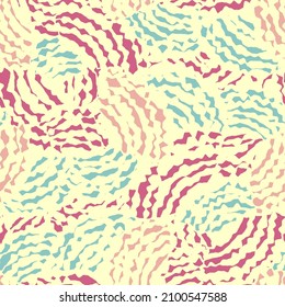 Seamless abstract geometric pattern of wavy stripes.
