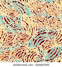 Seamless abstract geometric pattern of wavy stripes.
