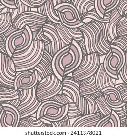 Seamless abstract geometric pattern of wavy stripes.
