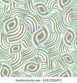 Seamless abstract geometric pattern of wavy stripes.
