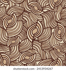 Seamless abstract geometric pattern of wavy stripes.
