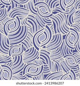 Seamless abstract geometric pattern of wavy stripes.
