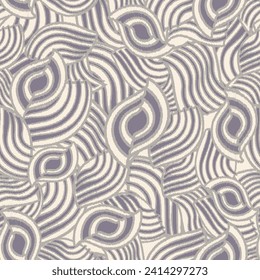 Seamless abstract geometric pattern of wavy stripes.
