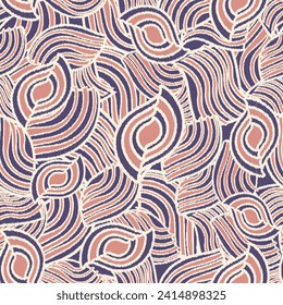 Seamless abstract geometric pattern of wavy stripes.
