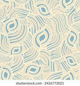 Seamless abstract geometric pattern of wavy stripes.
