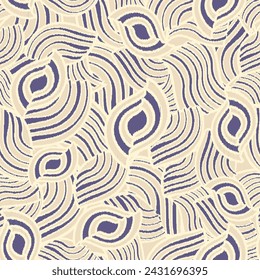 Seamless abstract geometric pattern of wavy stripes.
