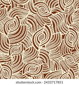 Seamless abstract geometric pattern of wavy stripes.
