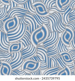 Seamless abstract geometric pattern of wavy stripes.
