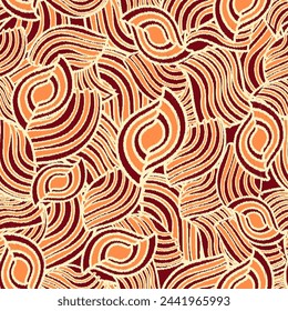 Seamless abstract geometric pattern of wavy stripes.
