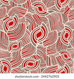 Seamless abstract geometric pattern of wavy stripes.
