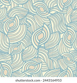 Seamless abstract geometric pattern of wavy stripes.
