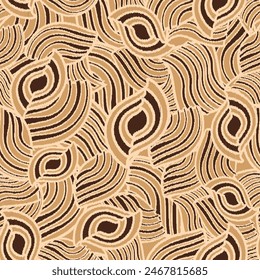 Seamless abstract geometric pattern of wavy stripes.
