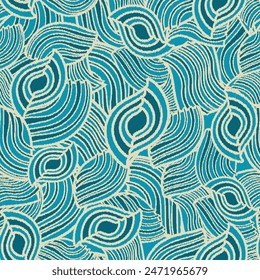 Seamless abstract geometric pattern of wavy stripes.
