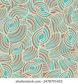 Seamless abstract geometric pattern of wavy stripes.
