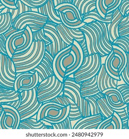 Seamless abstract geometric pattern of wavy stripes.

