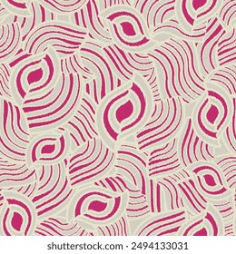 Seamless abstract geometric pattern of wavy stripes.
