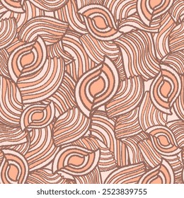 Seamless abstract geometric pattern of wavy stripes.
