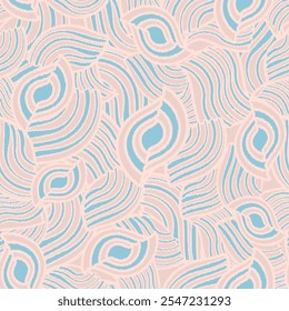 Seamless abstract geometric pattern of wavy stripes.
