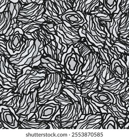 Seamless abstract geometric pattern of wavy stripes.
