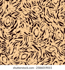 Seamless abstract geometric pattern of wavy stripes.
