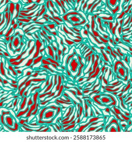 Seamless abstract geometric pattern of wavy stripes.
