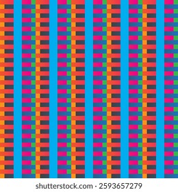 Seamless abstract geometric pattern. Woven ornament