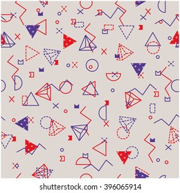 Seamless abstract geometric pattern for your design.