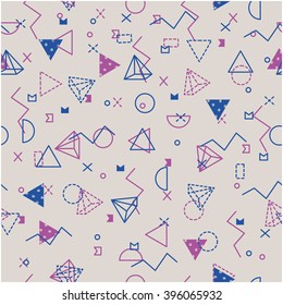 Seamless abstract geometric pattern for your design.