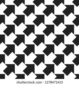 Seamless abstract geometric patterns with arrows