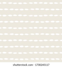 Seamless abstract geometric pattern.Vector illustration. Hand painted ink in beige and white.