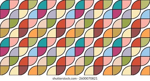 Seamless   abstract geometric print. Vector  illustration.