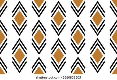 Padrão de losango geométrico abstrato sem costura. Ilustração de vetor.