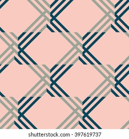Seamless abstract geometric squares background pattern in vector.Fashion wallpaper chevron print design .Pop art .