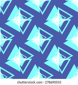 Seamless abstract geometric triangle background pattern in vector.Fashion wallpaper.