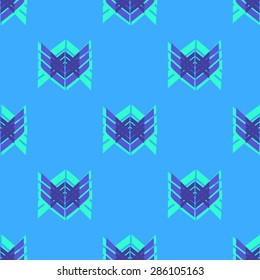 Seamless abstract geometric triangle background pattern in vector.Fashion wallpaper .