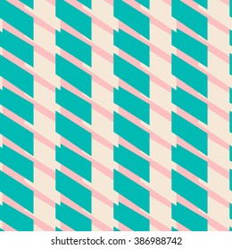 Seamless abstract geometric triangle background pattern in vector.Fashion wallpaper pastel colored print design .Pop art .