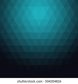 seamless abstract geometric triangle background vector blue and black gradient
